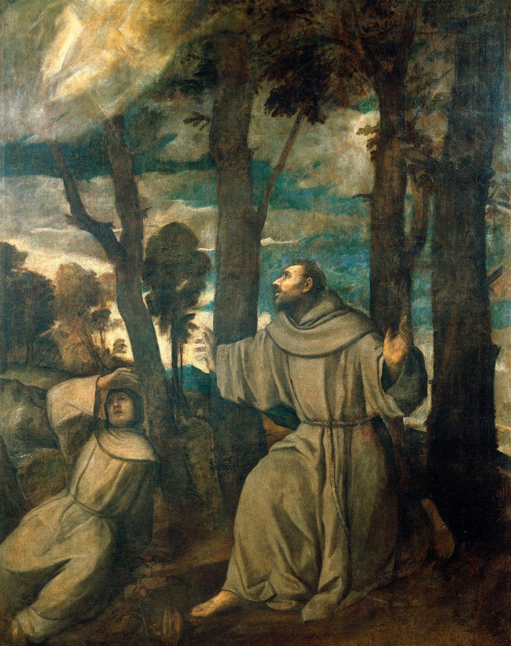 Svatý František dostává stigmata od Titian (c.1488 1576)