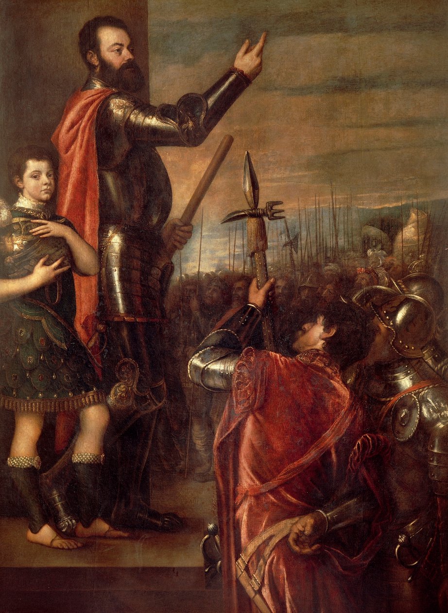 Řeč markýze z Vasto od Titian (c.1488 1576)