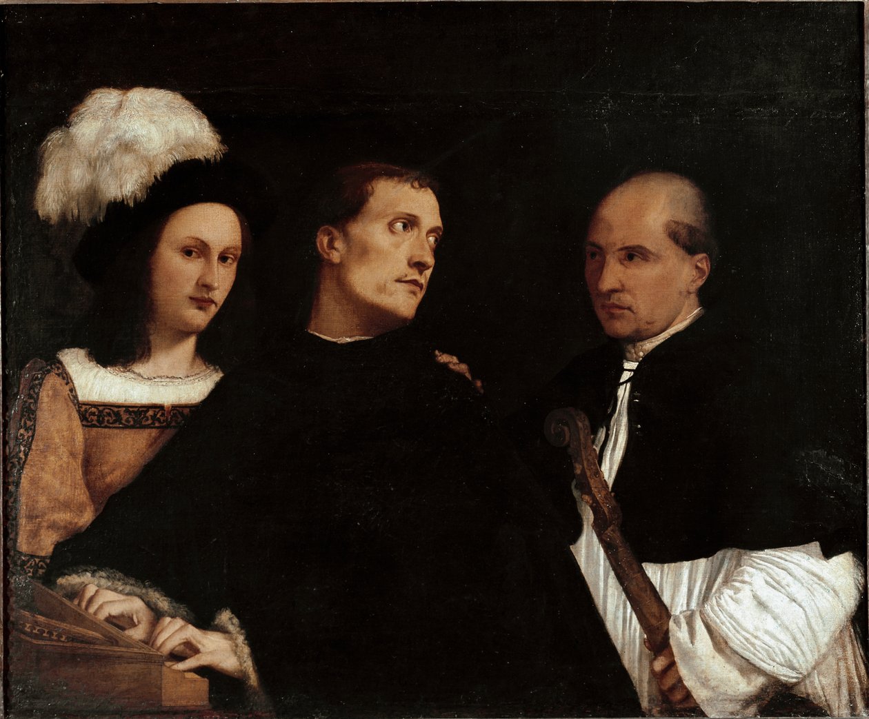 Koncert (nebo přerušený koncert) od Titian (c.1488 1576)