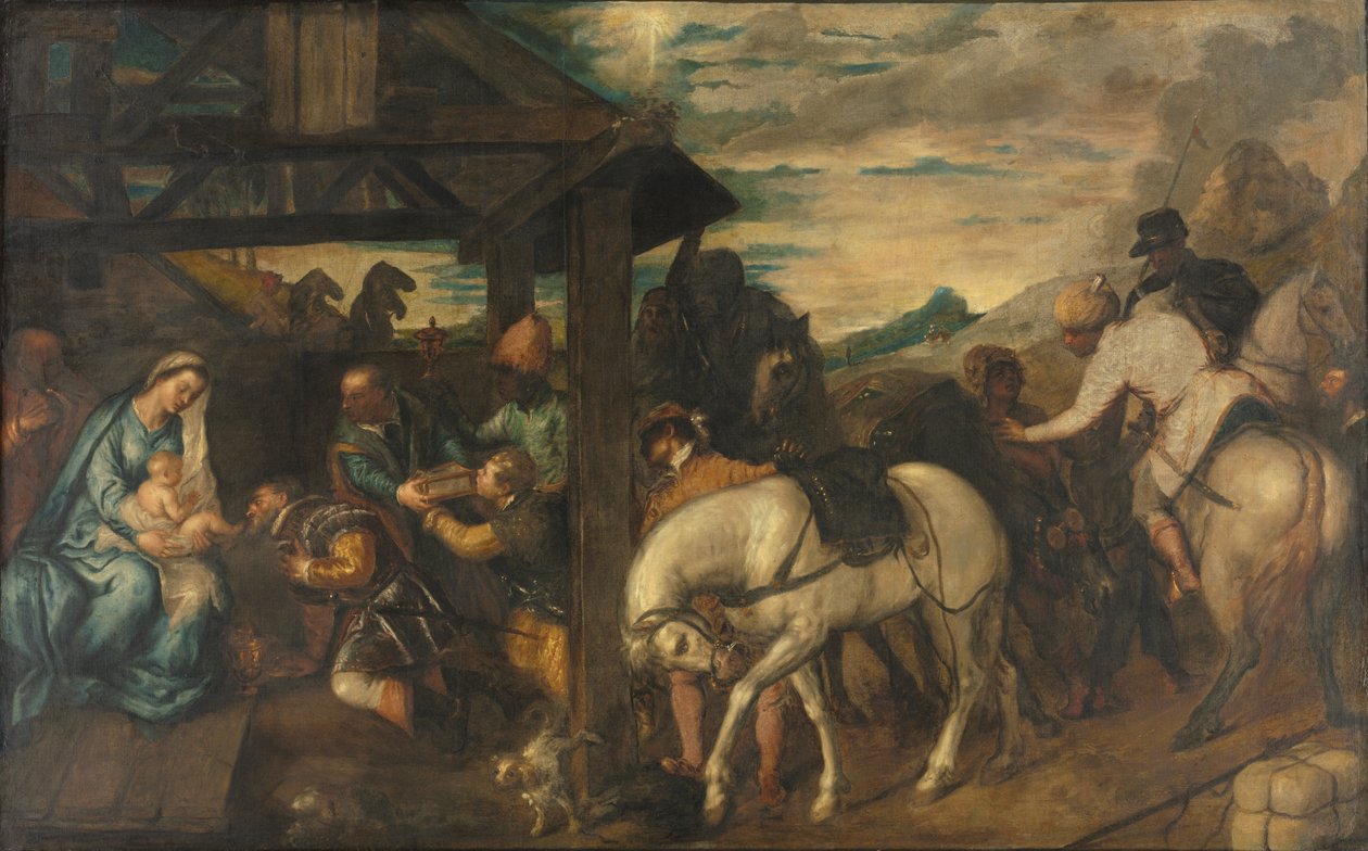 Klanění tří králů od Titian