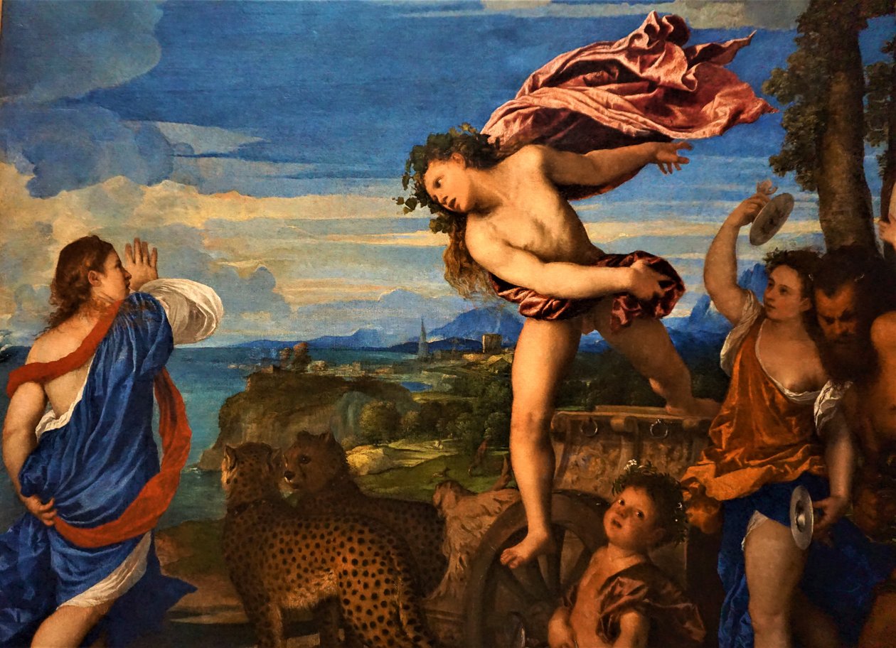Bakchus a Ariadna od Titian