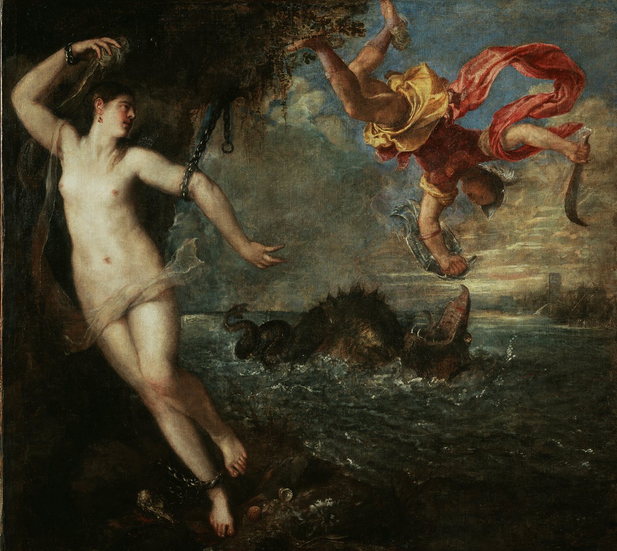 Perseus a Andromeda, cca 1555. od Titian