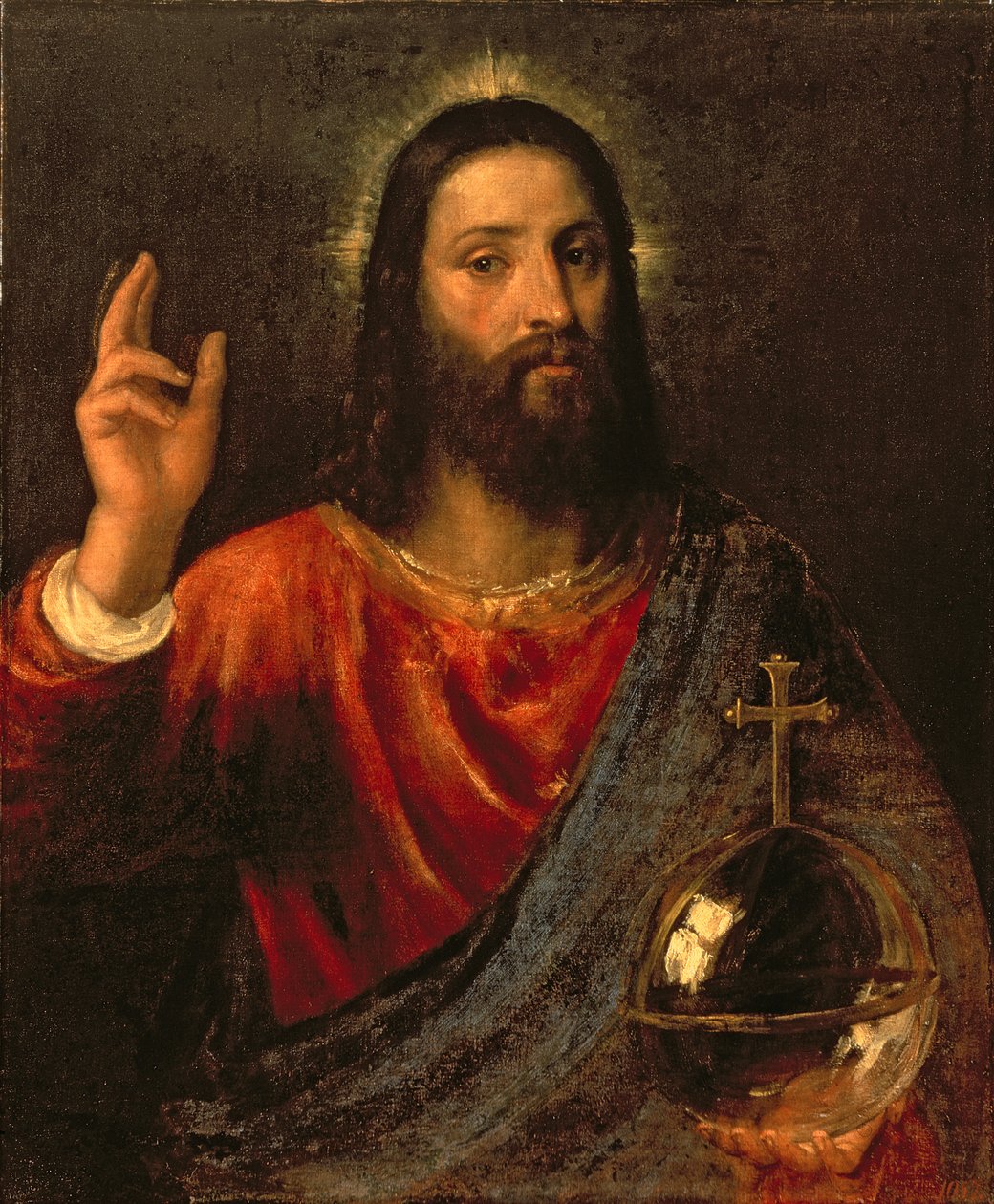 Kristus Spasitel, kolem roku 1570 od Tiziano Vecelli