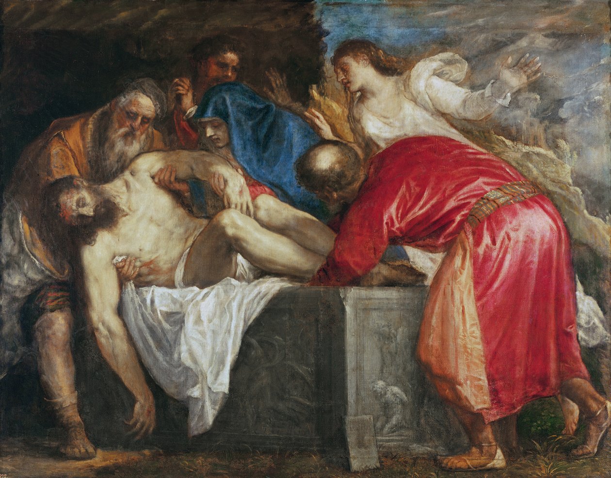 Pohřeb Krista, 1559 od Tiziano Vecelli