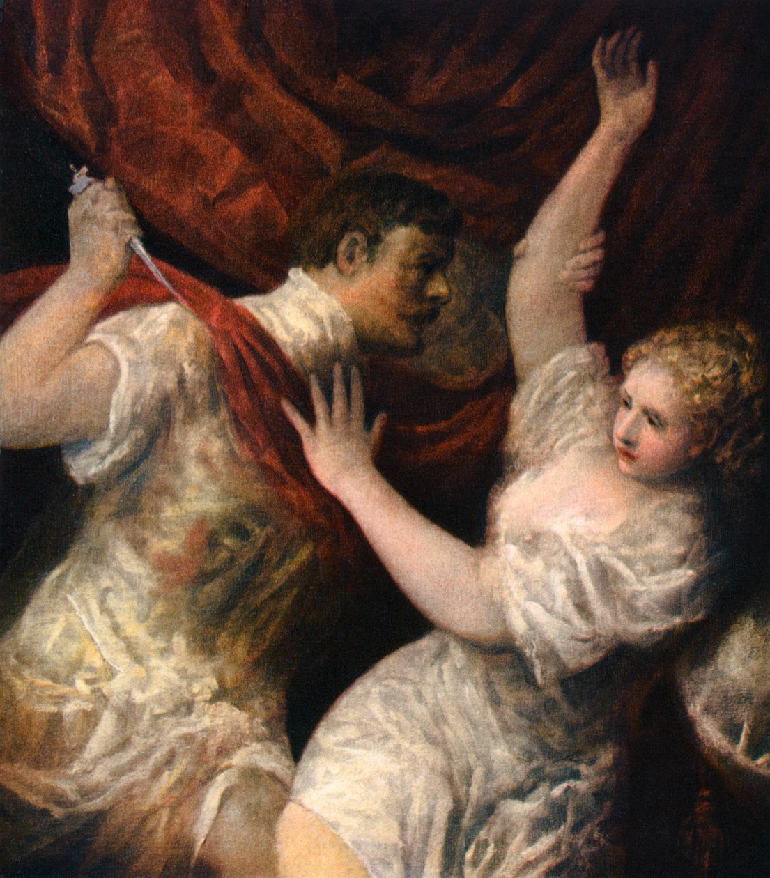 Lucretia a Tarquinius, c1560, 1937 od Tiziano Vecelli
