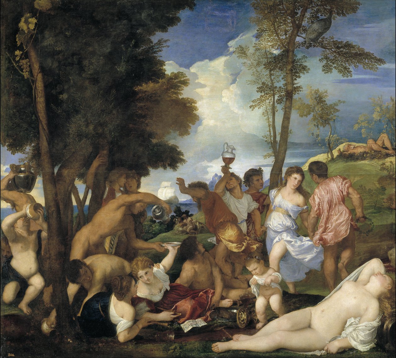 Bakchanal of the Andrians, 1523-1526 od Tiziano Vecelli