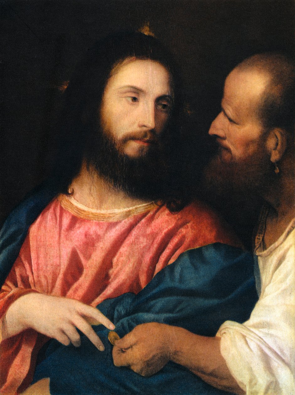 The Tribute Money, 1518, 1937 od Tiziano Vecelli