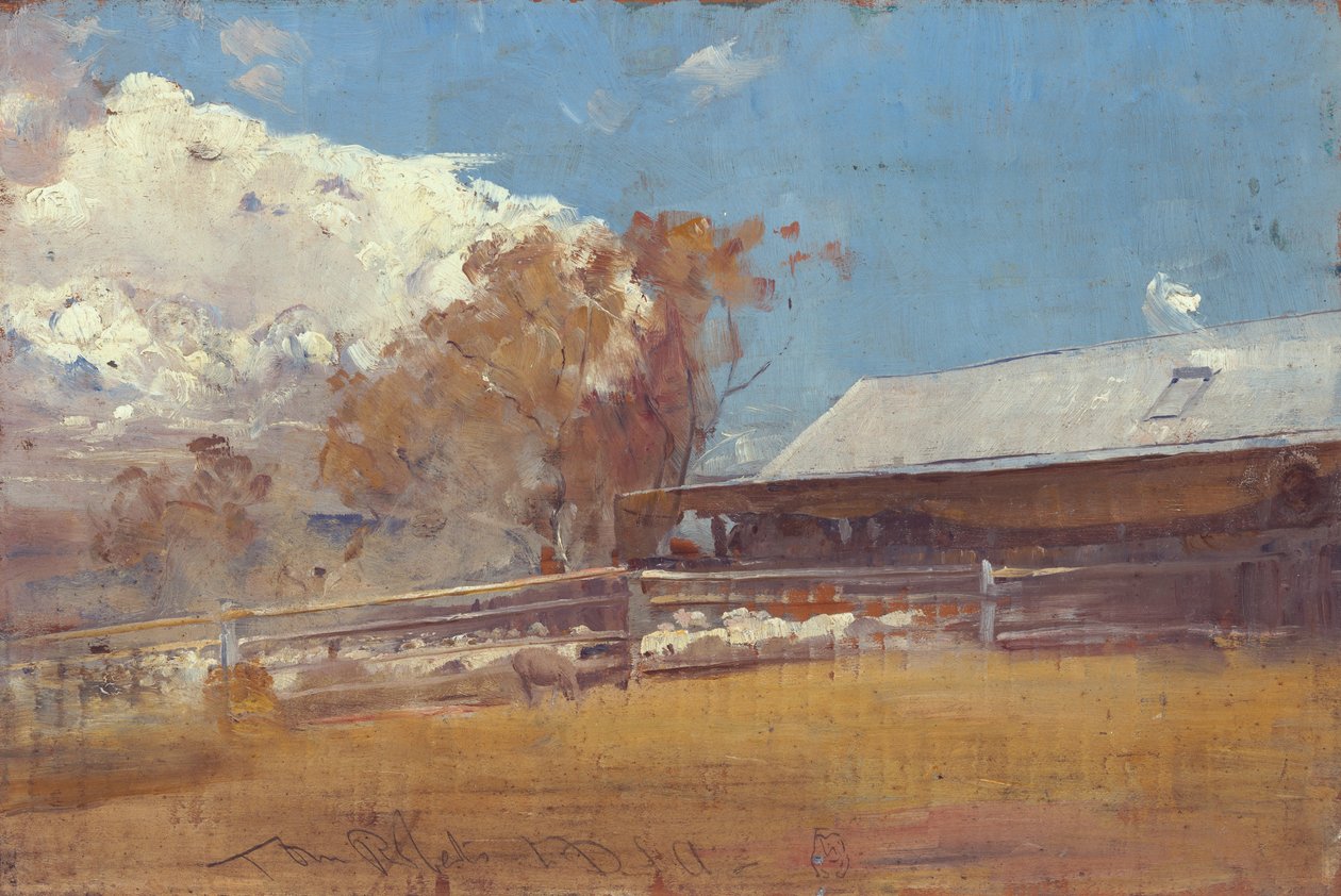 Stříhárna, Newstead od Tom Roberts