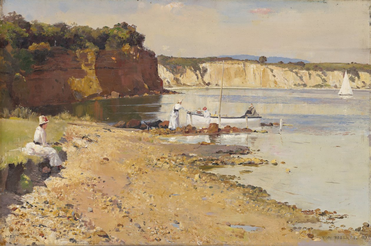 Dřímající moře, Mentone od Tom Roberts