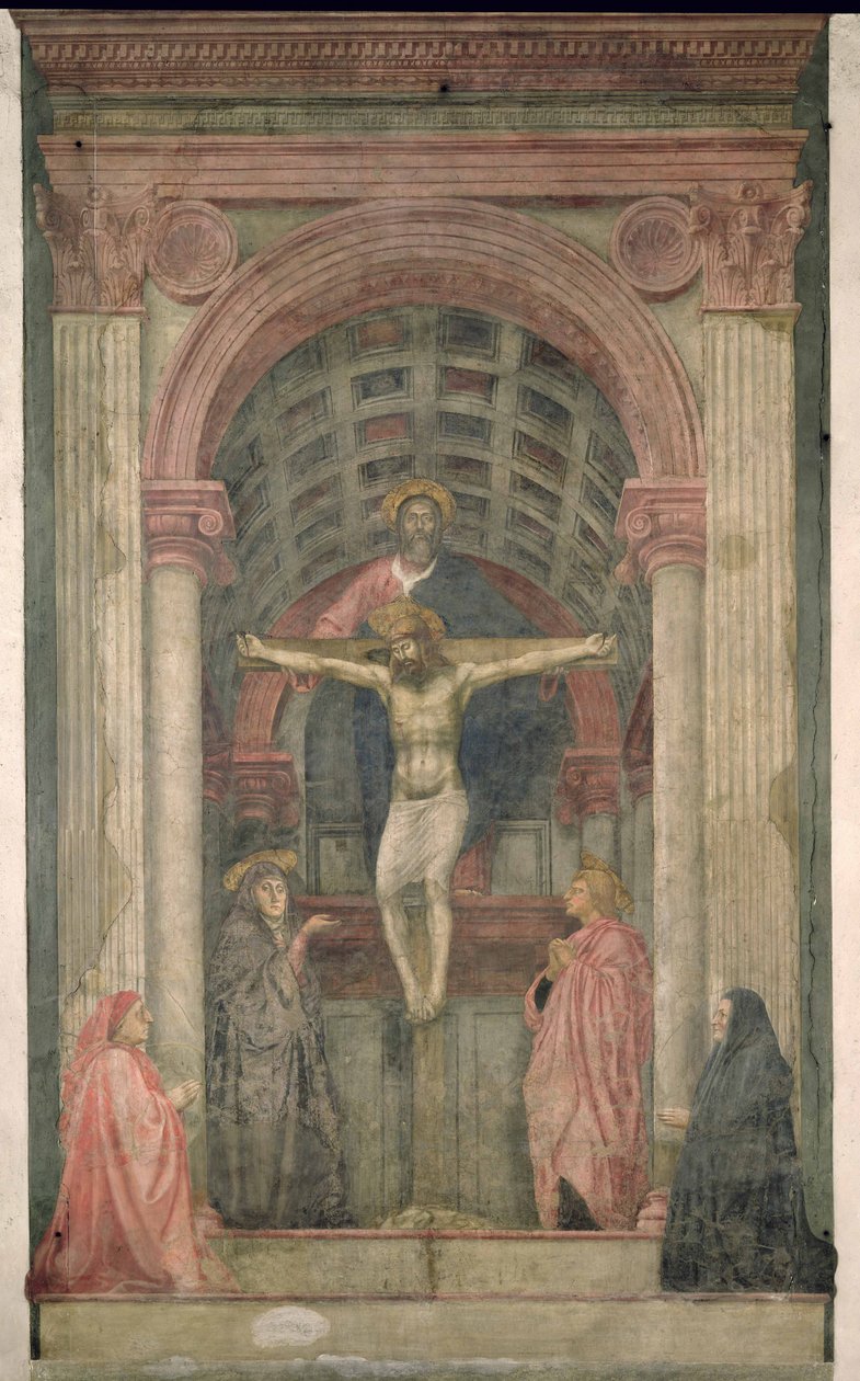 Trojice, 1427-28 (detail) od Tommaso Masaccio