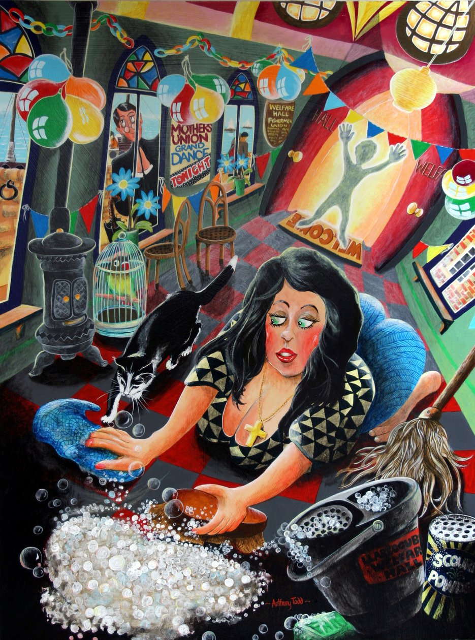 Polly Garter, 2005 (akryl na panelu) od Tony Todd