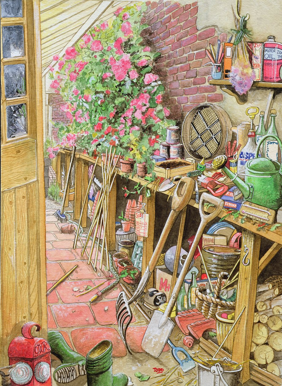 Potting Up, 1997 (wc na papíře) od Tony Todd