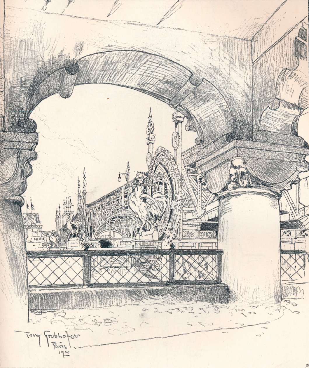 Kolonáda poblíž Pont des Invalides, c1900 od Tony Grubhofer