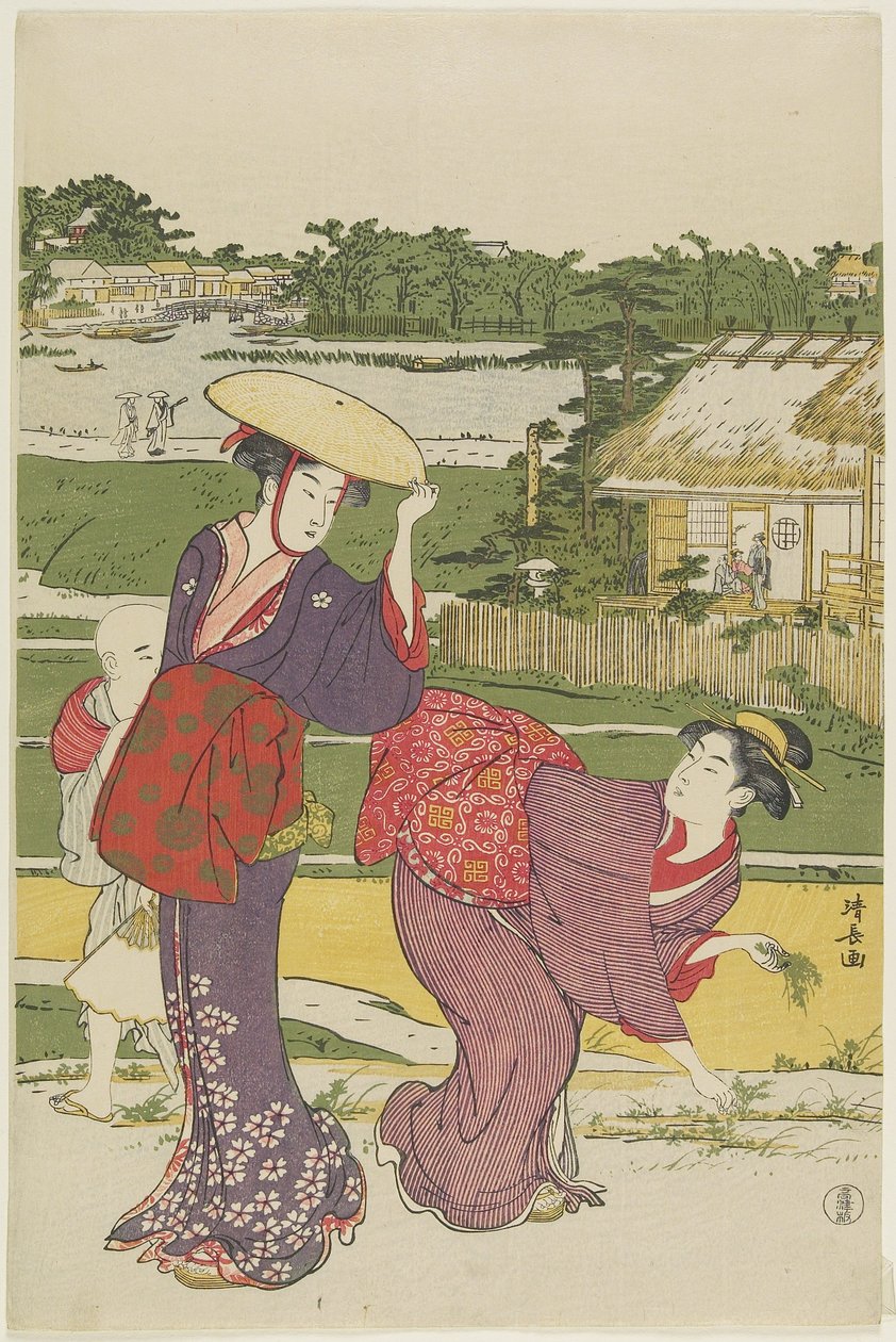 Výlet na Muko_jima, 1787 od Torii Kiyonaga