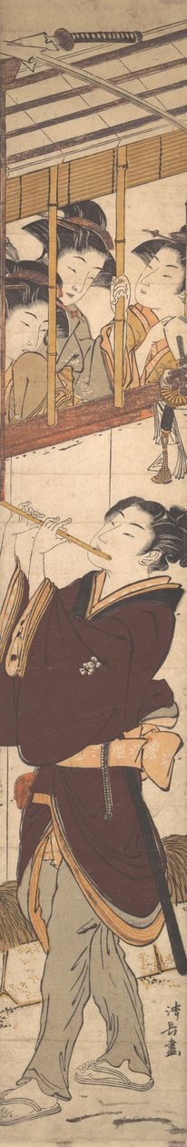 Novoroční scéna. od Torii Kiyonaga