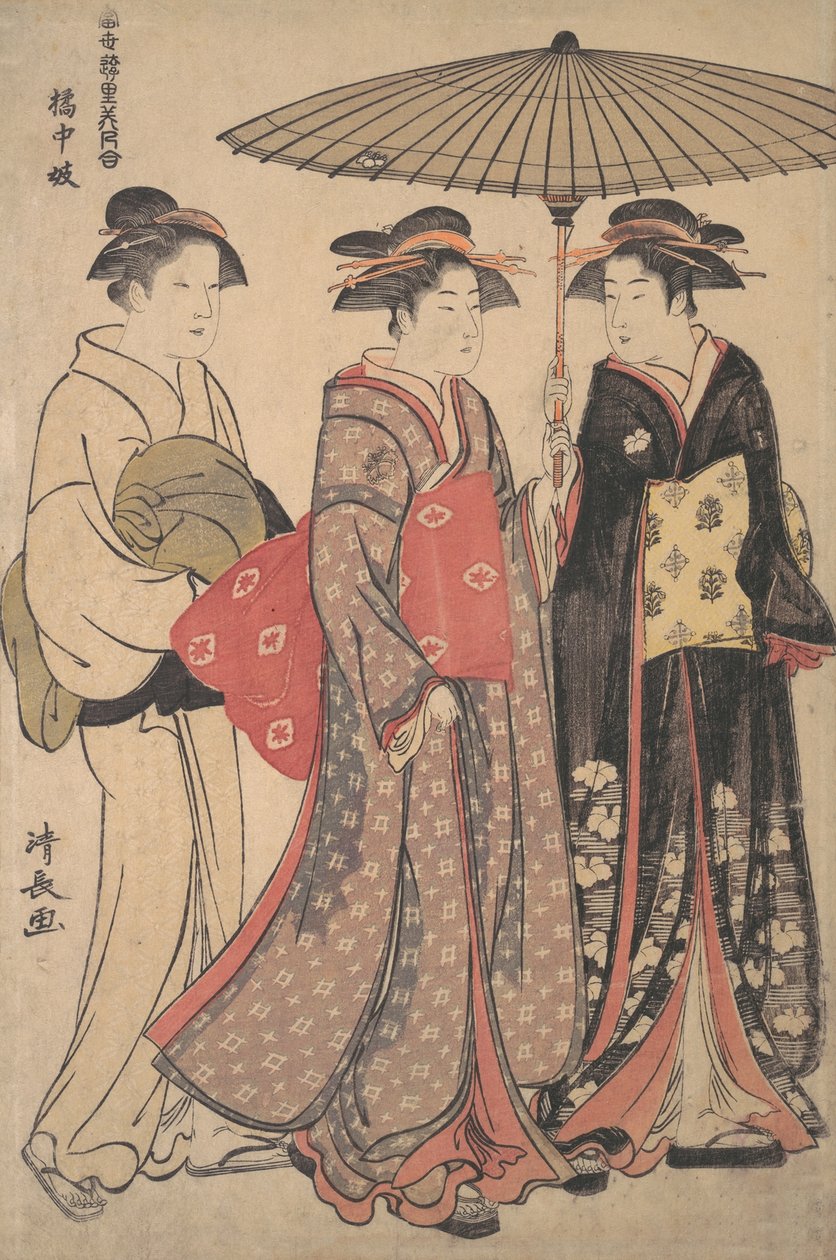 Tanečníci z ulice Tachibana, 1742-1815. od Torii Kiyonaga