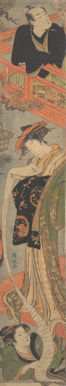 Milostný dopis, konec 18. století. od Torii Kiyonaga