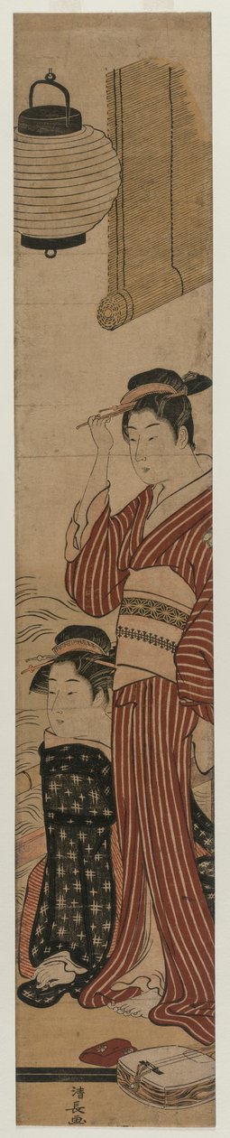 Dvě gejši na balkóně, 1782. od Torii Kiyonaga