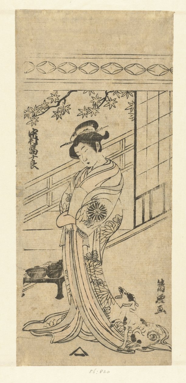 Nakamura Tomijuro ve vrouwenrol od Torii Kiyotsune