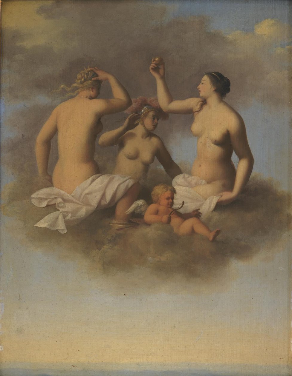 Juno, Minerva a Venuše s Cupidem od Toussaint Gelton