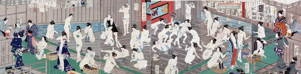 Nahá těla, 1868 od Toyohara Kunichika
