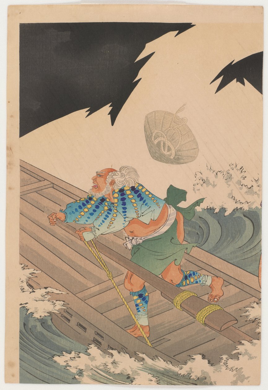 Pasáž z Jo, Yaguchi od Toyohara Chikanobu