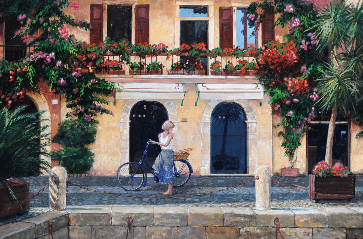 Limone, Lago di Garda, Itálie, 2003 od Trevor Neal