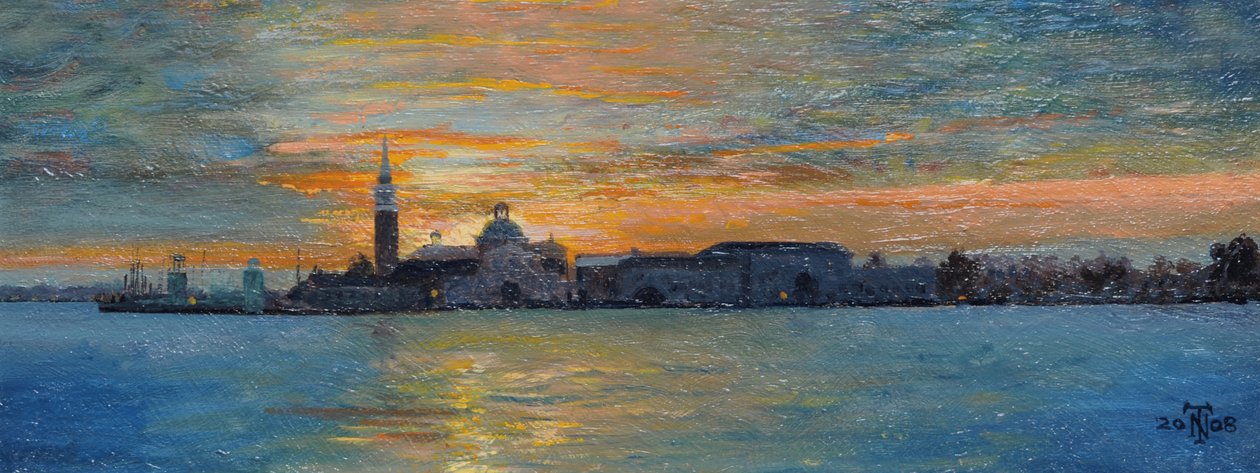 San Giorgio, Benátská laguna, 2008 od Trevor Neal