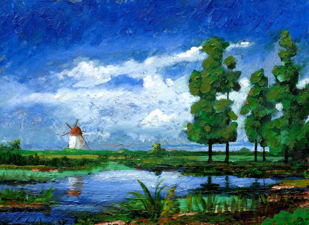 Větrný mlýn, Holandsko, 2006 od Trevor Neal
