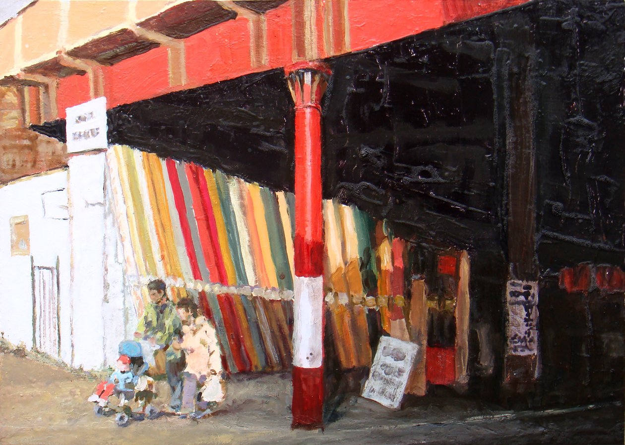 Koberce, 2008 (olej na desce) od Trevor Burgess