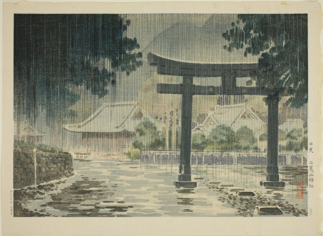 Futarasan Shline v Nikko (Hippo Futarasan Shrine) od Tsuchiya Kōitsu