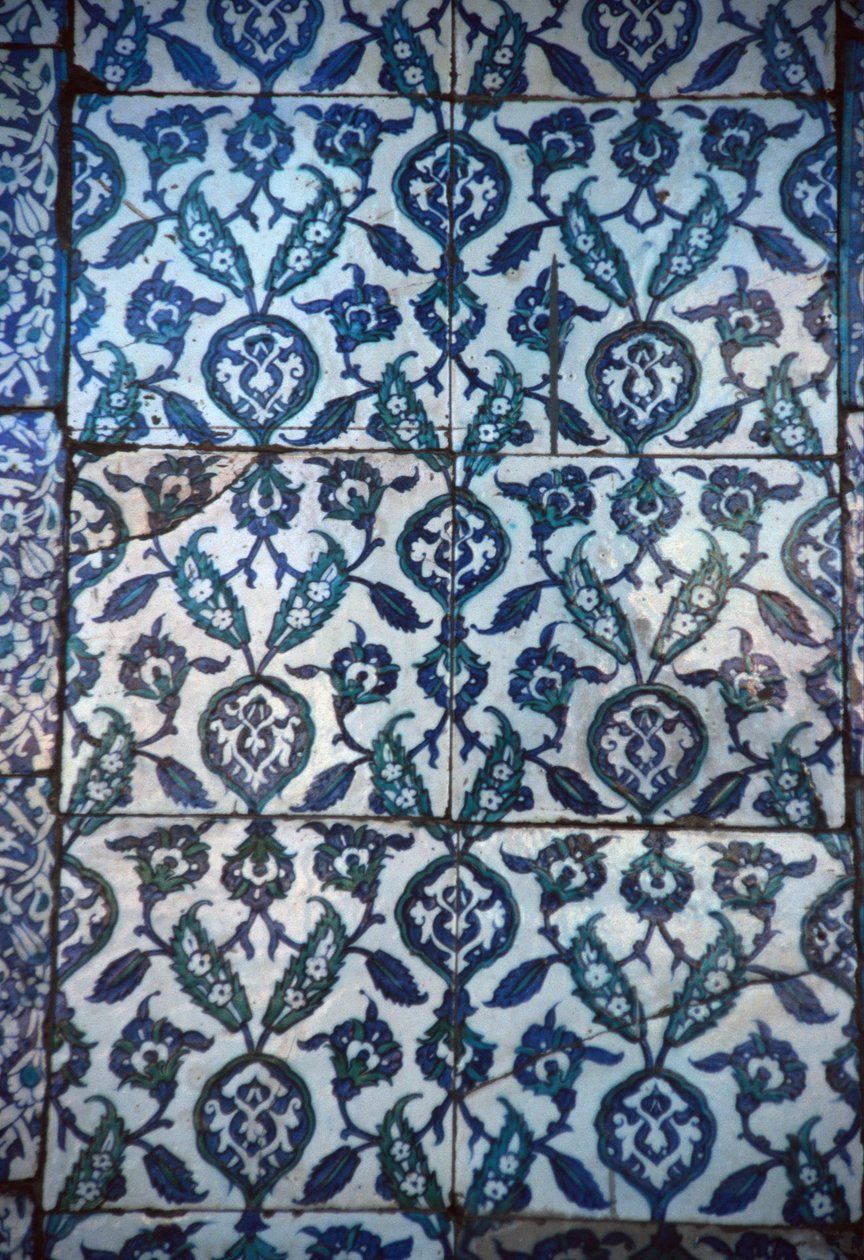 Panel osmanských dlaždic (keramických) od Turkish School