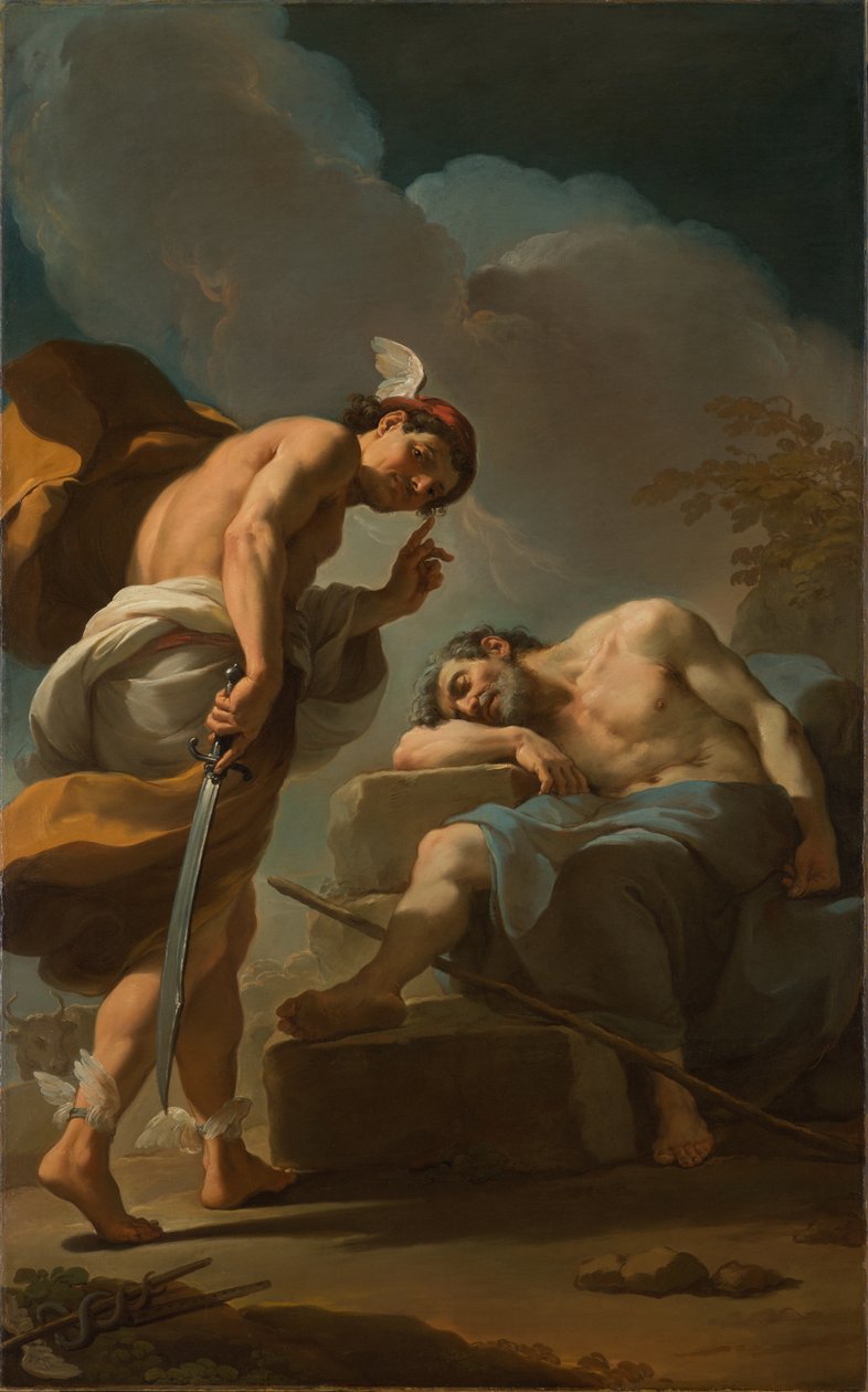Merkur se chystá Behead Argus, c.1770-1775 od Ubaldo Gandolfi