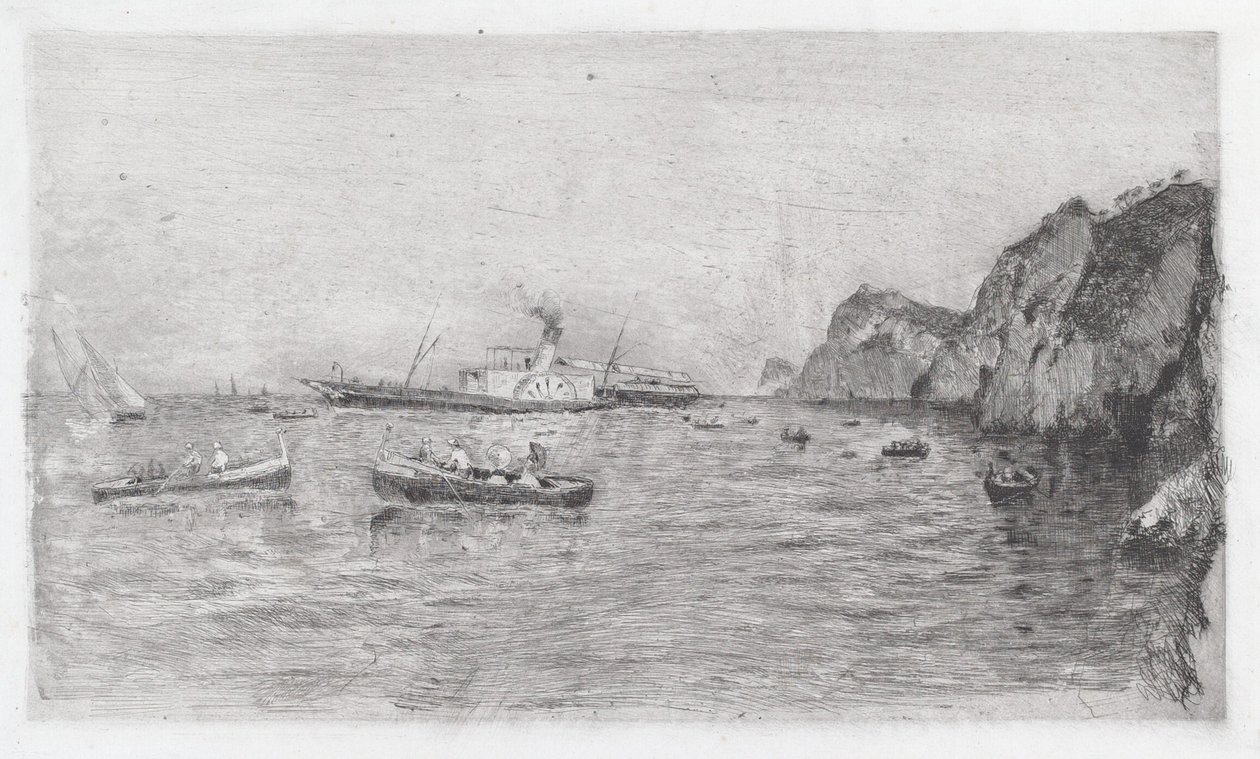 Přístav na Capri [Marina di Capri] od Uberto dell