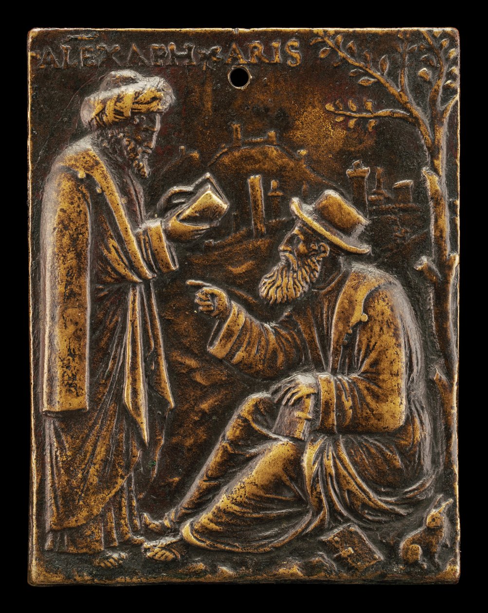 Aristoteles a Alexandr z Aphrodisias, počátek 16. století. od Ulocrino
