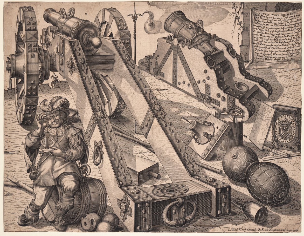 Dělostřelecké dělo, 1636 od Ulrich von Cranach