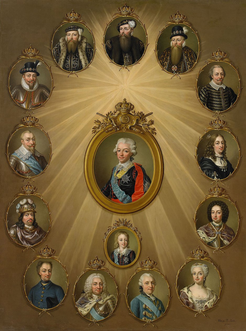 Gustavian Family, c. 1785 od Ulrika Fredrika Pasch