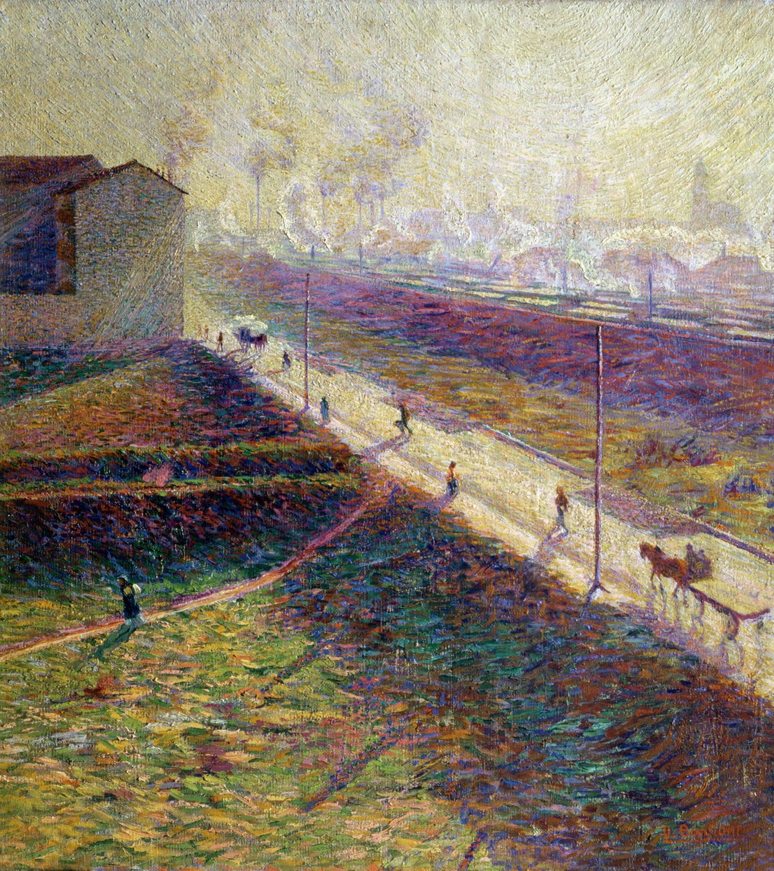 Ráno, 1909 (panel) od Umberto Boccioni