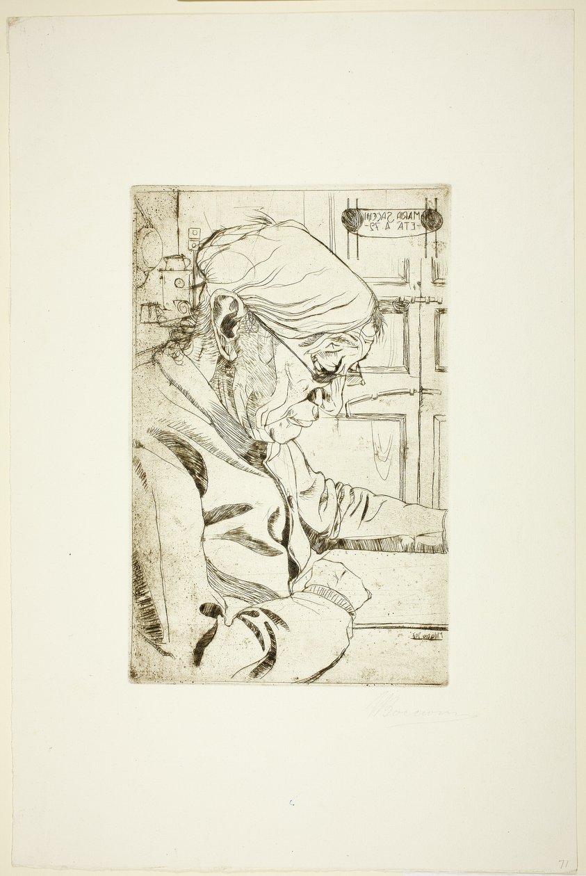 Paní Sacchi od Umberto Boccioni
