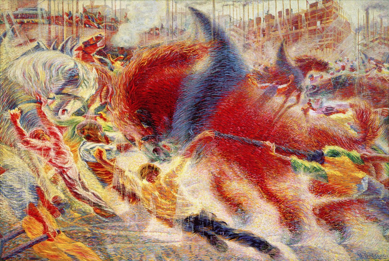 Město se zvedá od Umberto Boccioni