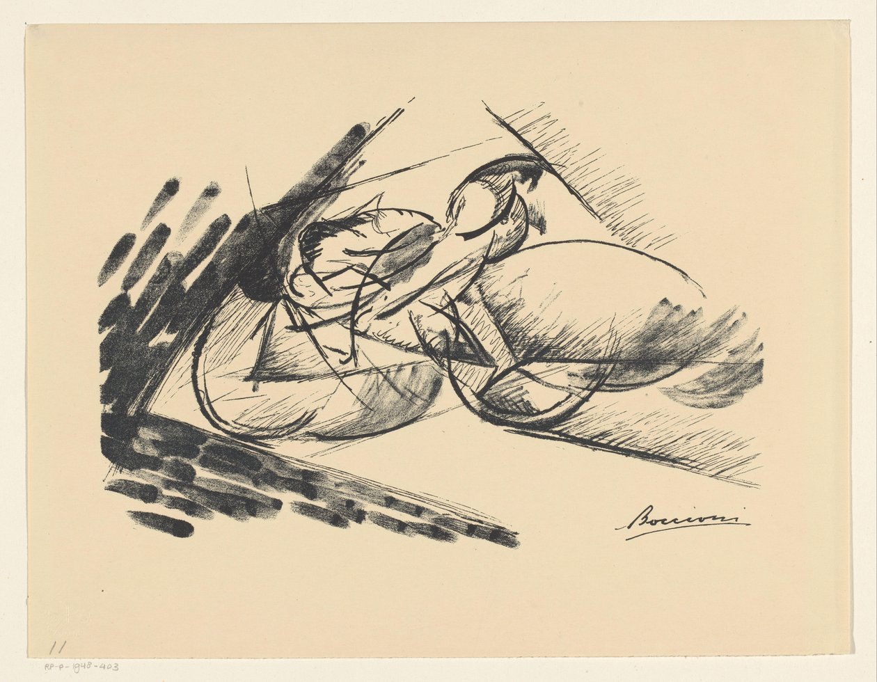 Bez názvu (rychlost) od Umberto Boccioni