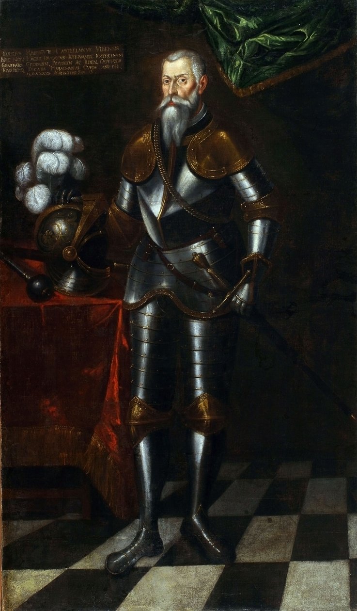 Yuri Radziwill, Hercules Litvy. Neznámý umělec, 1. polovina XVII. Století. Plátno, olej 210 × 122 cm. Národní muzeum umění Běloruské republiky Běloruský (Tarashkevich) od Unbekannt Unbekannt
