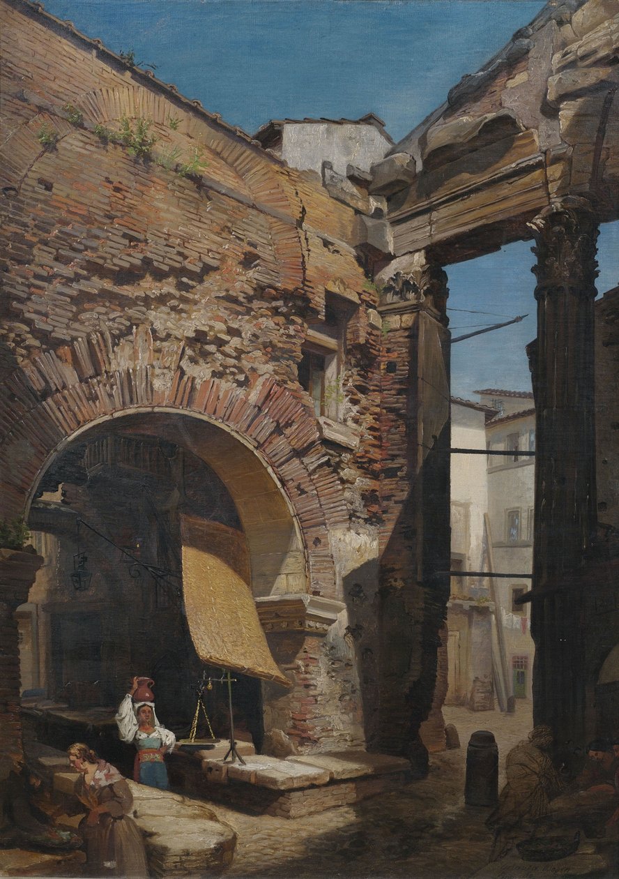 Oblouk u Portico of Octavia v Římě. od Unbekannt Unbekannt