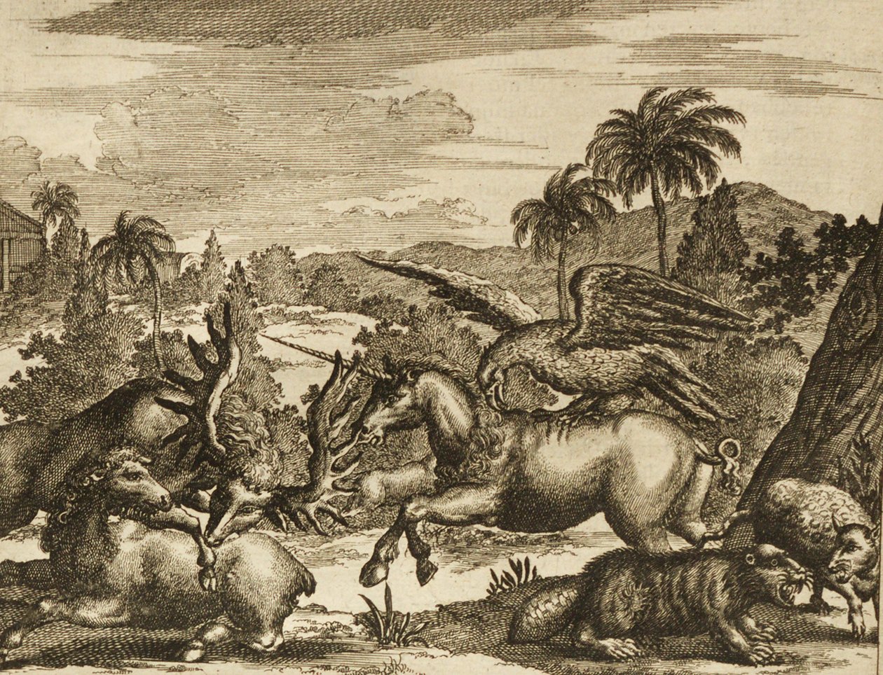 The New and Unknown Wereeld with unicorn od Unbekannt Unbekannt