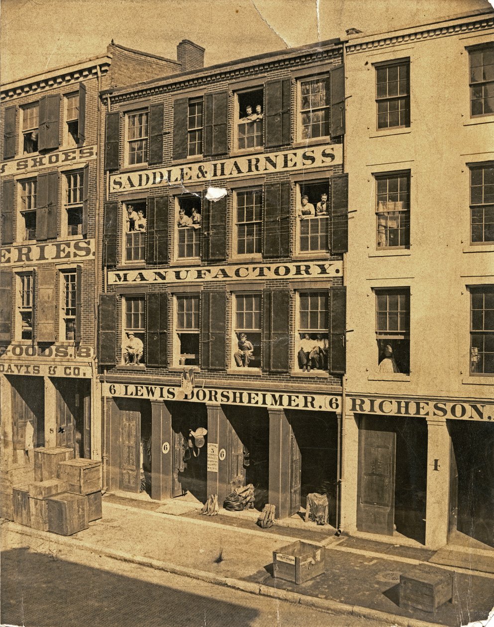 Lewis Dorsheimer Manufaktura na sedla a postroje, 6 North Main Street od Unbekannt Unbekannt