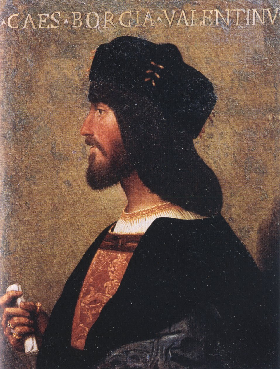 Portrét Cesare Borgia (1475-1507) od Unbekannt Unbekannt