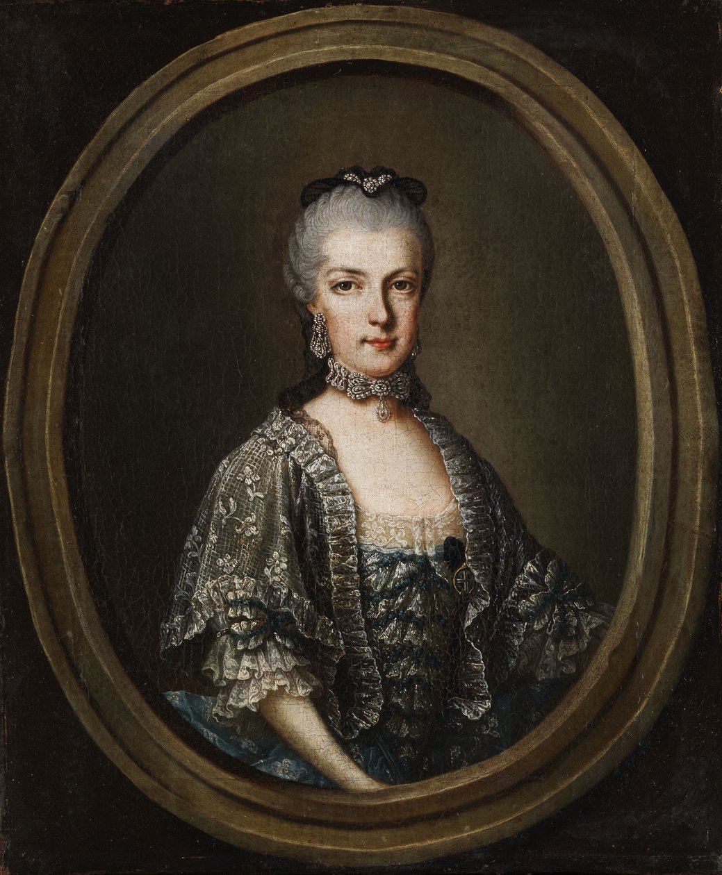 Portrét Marie Christiny, vévodkyně z Těšínska (1742-1798) od Unbekannt Unbekannt