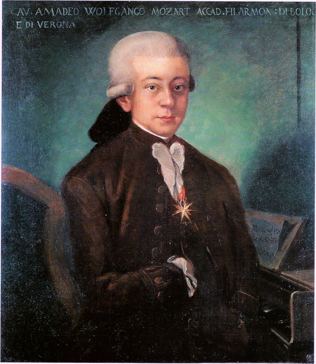 Portrét Mozarta (1756-1791) od Unbekannt Unbekannt