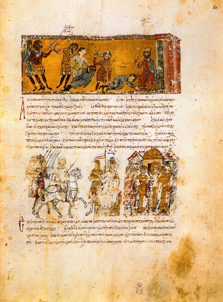 Skyllitzes Matritensis, fol. 80 r. od Unbekannt Unbekannt