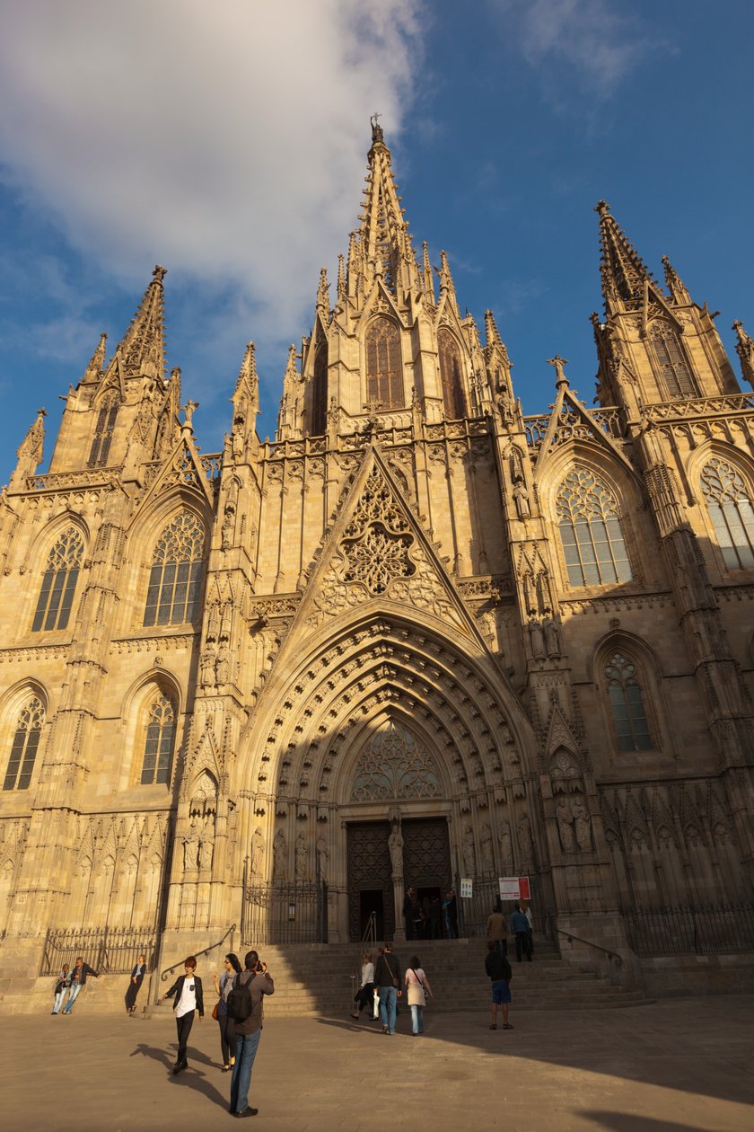 Barcelona, Španělsko. Gotická katedrála. od Unbekannt Unbekannt